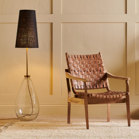 Adembi Woven Leather Armchair from Accessories for the Home