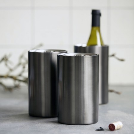 Grunge Gunmetal Wine Cooler from Accessories for the Home